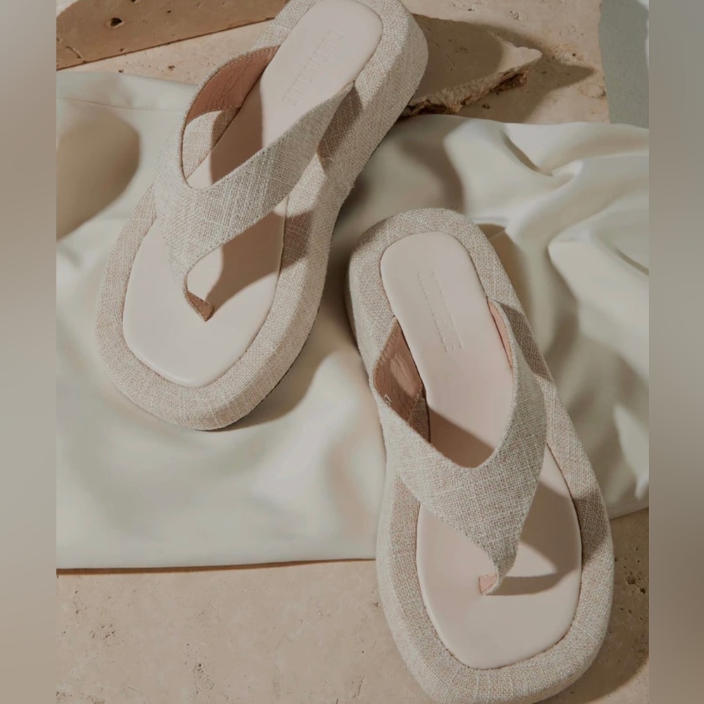 Pixie Sandal Oatmeal Linen Oatmeal Linen